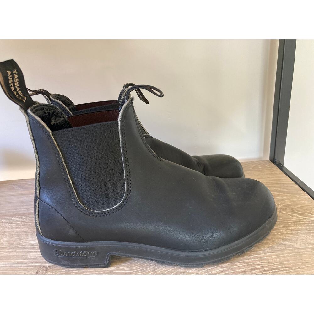 Blundstone Black Leather Chelsea Boots Classic Ankle Pull-On Boots - Picture 4 of 8